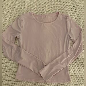Baby pink long sleeve shirt